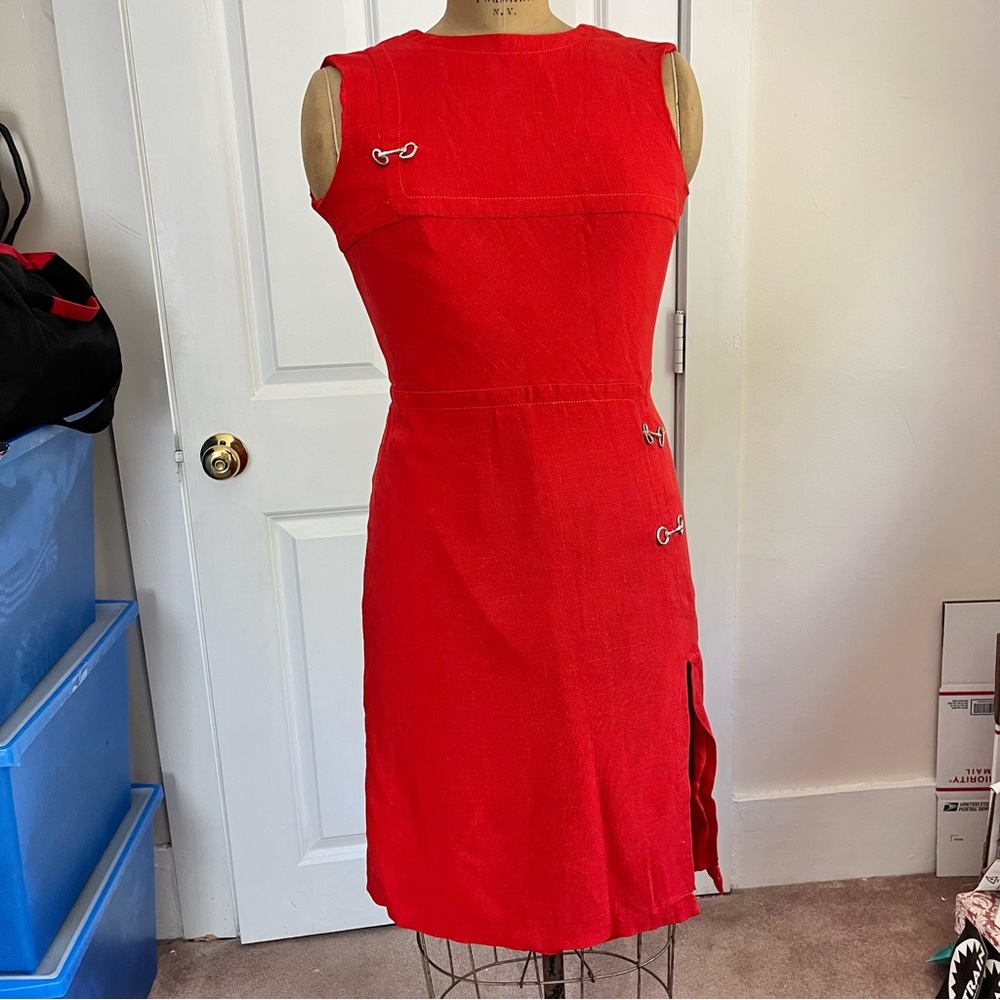 Vintage Jeannene Booher for Jeunesse New York A-Line Midi Sleeveless Dress - Picture 1 of 15